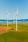USA-Washington State-Palouse Oakesdale White wind turbines-windmills Art Print